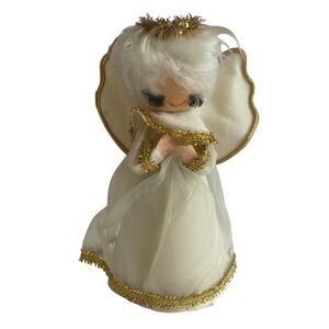 Vintage‎ Christmas Angel Tree Topper Figurine Ornament Holiday Decoration